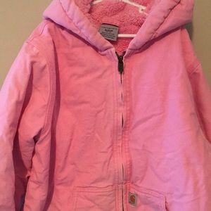 Girls size 10-12 pink Carhartt jacket